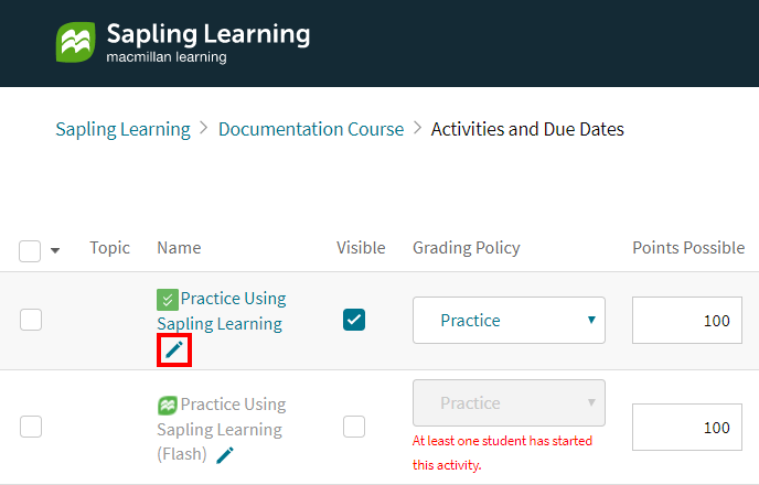 sapling learning higher education