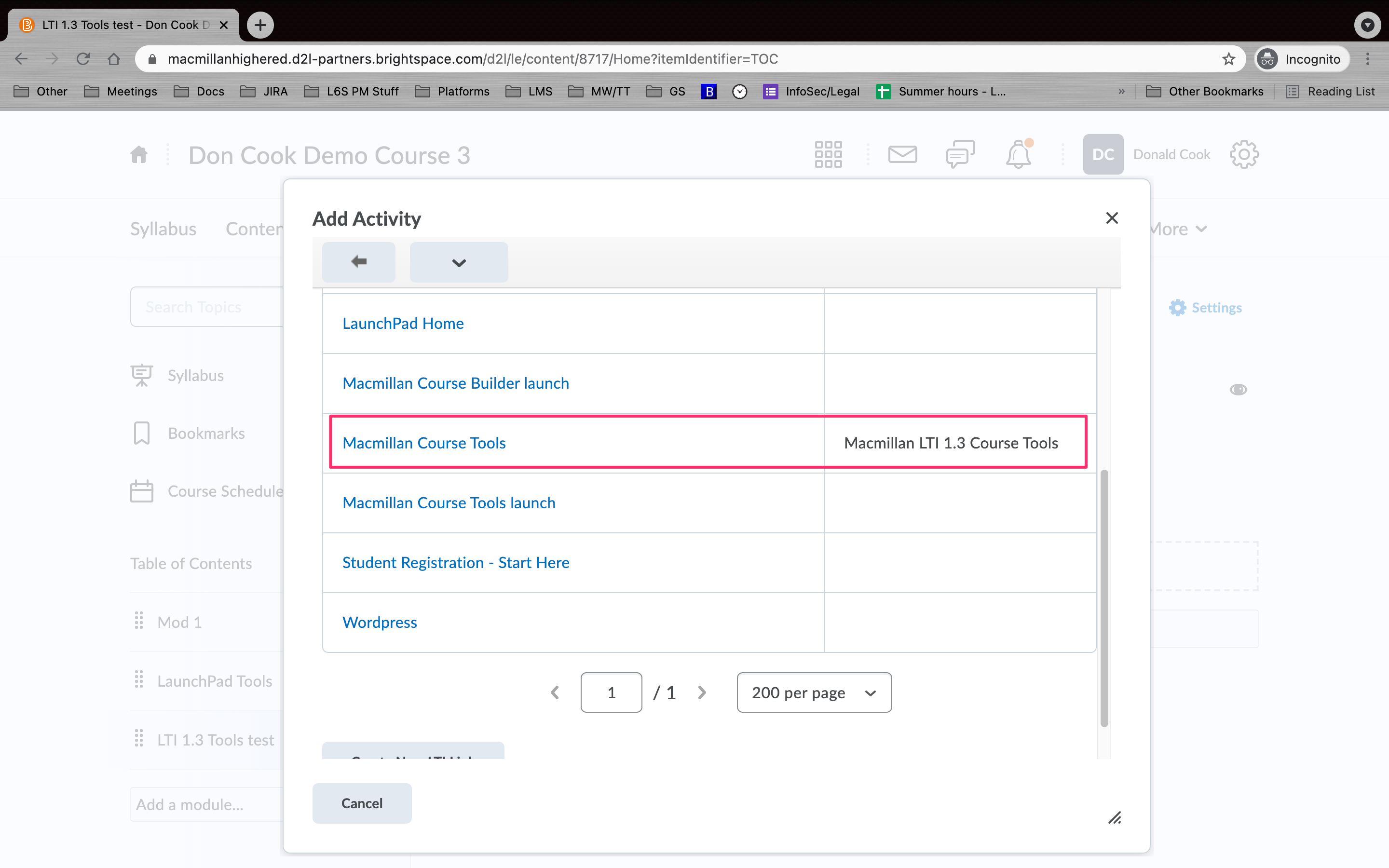 Instructor guide to LTI Advantage (LTI 1.3) integration with D2L