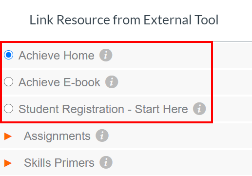 Instructors: Integrate Achieve courses with Canvas