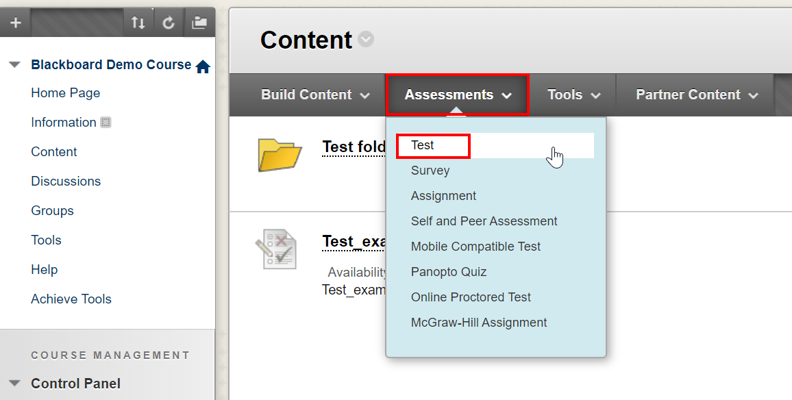 Export a test created with Macmillan Learning Test Bank into your LMS