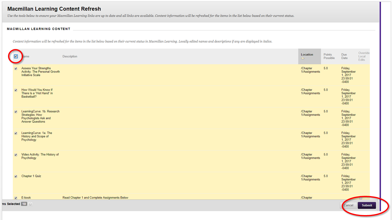 Using Macmillan Course Tools in your Blackboard course