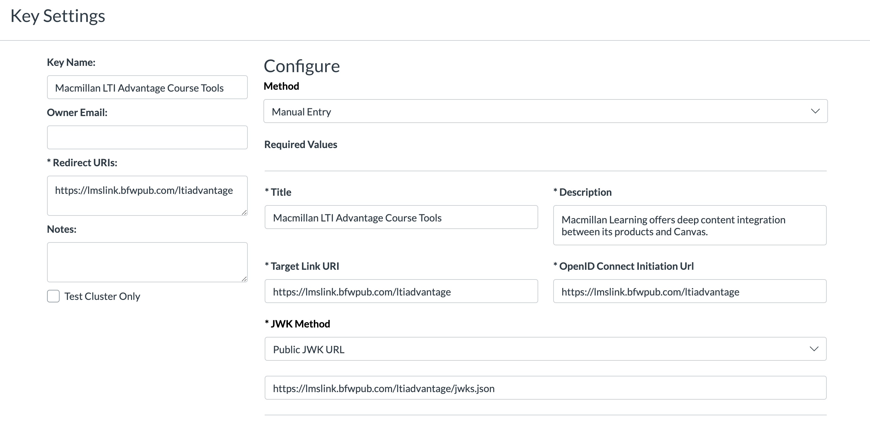Administrator guide to LTI Advantage (LTI 1.3) integration with Canvas