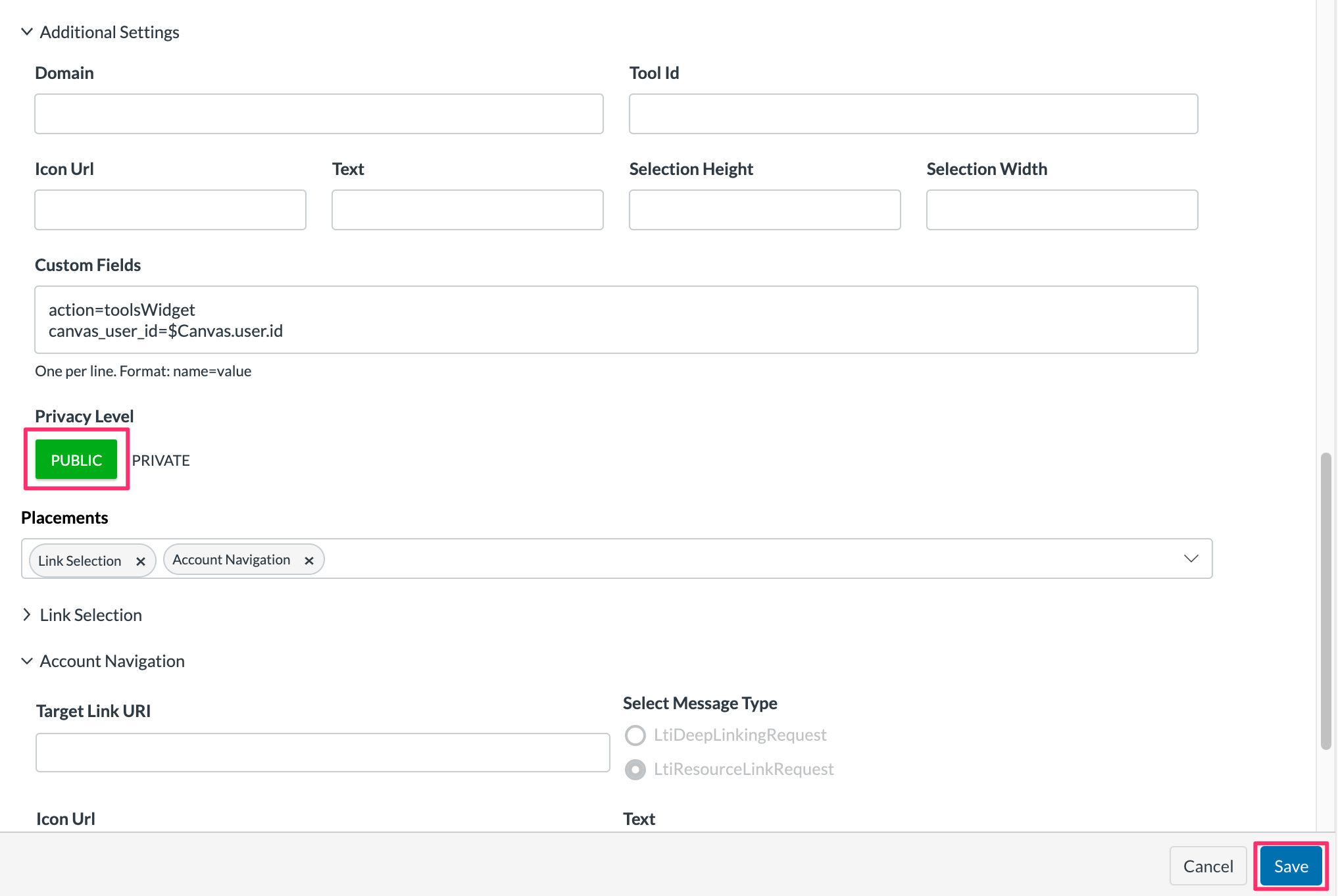 Administrator guide to LTI Advantage (LTI 1.3) integration with Canvas