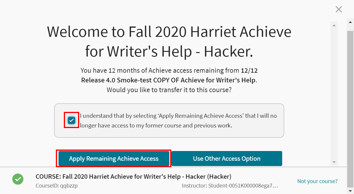 Students: Register for Achieve courses via your school's LMS