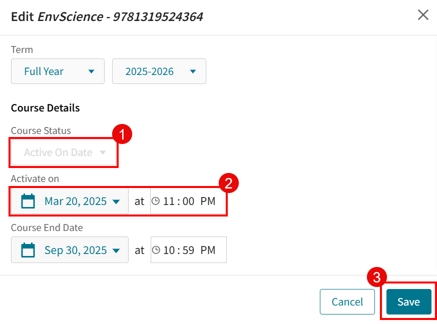 Allow your students to join an Achieve course